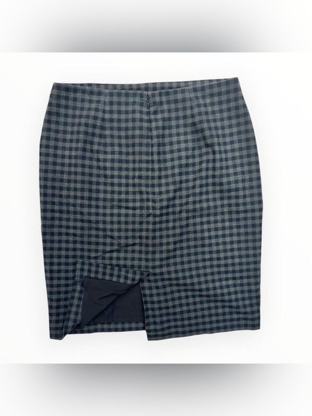 Banana Republic Gray Gingham Pencil Skirt | Size 10 | Career Office Skirt